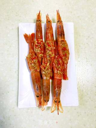 蒜蒸阿根廷红虾的做法步骤:7