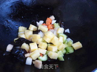 【天津】菠萝时蔬 的做法步骤:9