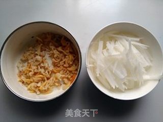 蛤干烧粉丝的做法步骤:4