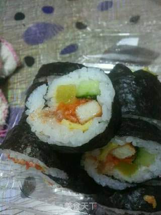 奥尔良家庭版紫菜卷的做法步骤:3