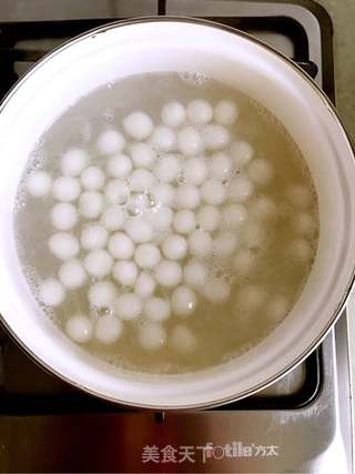 酒酿桂花小圆子的做法步骤:5