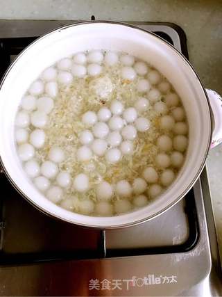 酒酿桂花小圆子的做法步骤:7