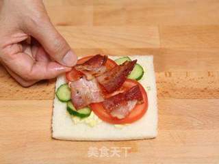 鸡蛋培根沙拉三明治的做法步骤:10