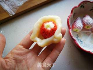 情人节甜点-草莓大福的做法步骤:8