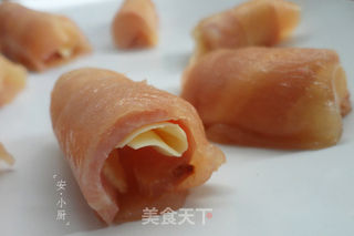 芝士鸡肉卷的做法步骤:2
