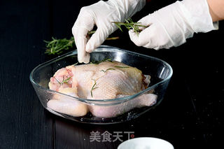 香蒜黄油烤鸡——德普烘焙实验室的做法步骤:2