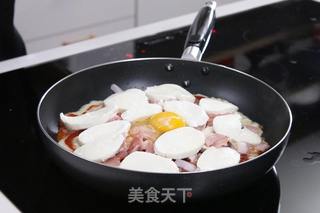 培根蘑菇薯片薄饼的做法步骤:6