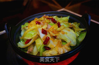 干锅手撕包菜的做法步骤:17