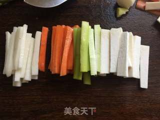 鲜蔬脱骨翅的做法步骤:4