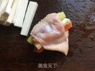 鲜蔬脱骨翅的做法步骤:5