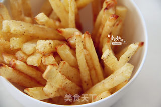 周末小乐趣——烤薯条的做法步骤:8