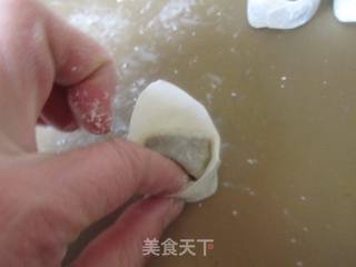 红油荠菜馄饨的做法步骤:7