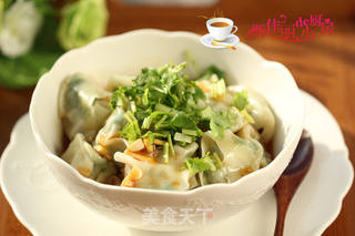 红油荠菜馄饨的做法步骤:13