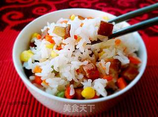腊肉焖米饭的做法步骤:15