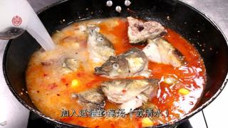 红烧鱼头的做法步骤:4