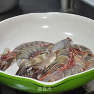 香煎老虎虾的做法步骤：3