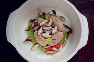 微波冬菇鸡汤的做法步骤:5