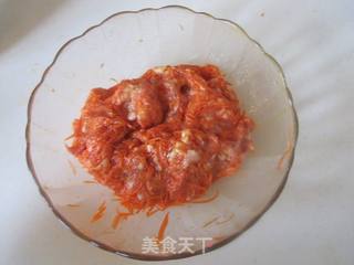 西兰花炒胡萝卜圆子的做法步骤:4