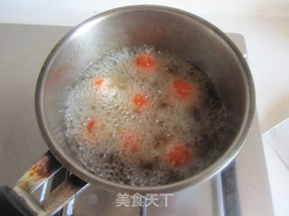 西兰花炒胡萝卜圆子的做法步骤:5