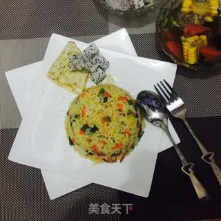 不一样的蛋炒饭的做法步骤:4