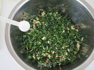 韭菜鲜肉煎饺的做法步骤:6