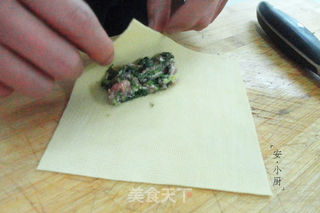 豆皮荠菜包的做法步骤:4
