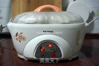 木瓜冰糖炖桃胶的做法步骤:5