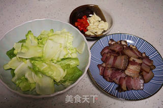 腊肉干锅儿菜的做法步骤:4