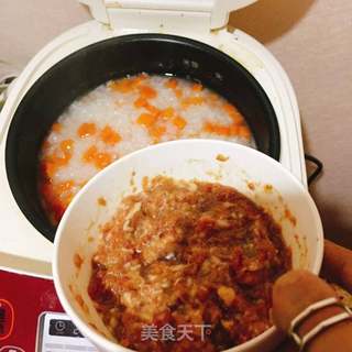 三文鱼瘦肉粥的做法步骤：9
