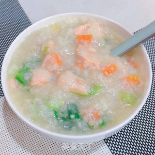 三文鱼瘦肉粥的做法步骤:12