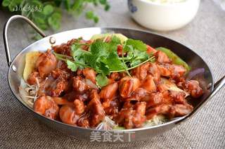 香辣牛蛙锅的做法步骤:10