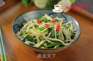 韭菜炒黄豆芽的做法步骤:6