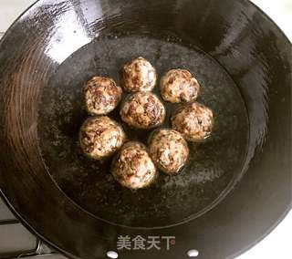 梅菜肉圆的做法步骤:8