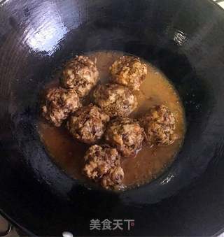 梅菜肉圆的做法步骤:9