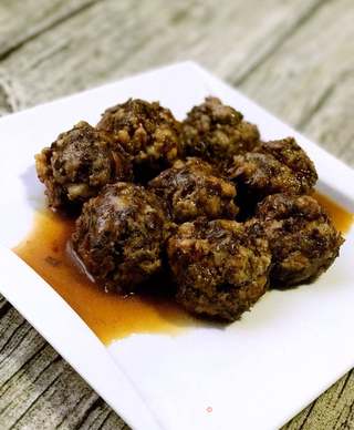 梅菜肉圆的做法步骤:11