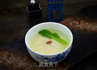 菊花豆腐汤的做法步骤:10
