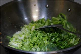 酱油肉芥菜炒饭的做法步骤:7