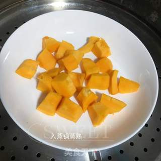 南瓜布丁的做法步骤:2