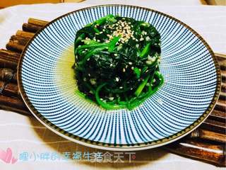 蒜蓉菠菜的做法步骤:9