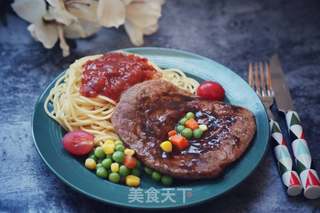 牛排意面套餐的做法步骤:11