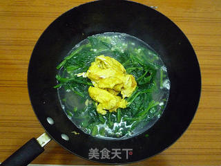 菠菜鸡蛋炖粉条的做法步骤:9