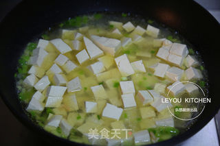 虾仁烩豆腐的做法步骤:8
