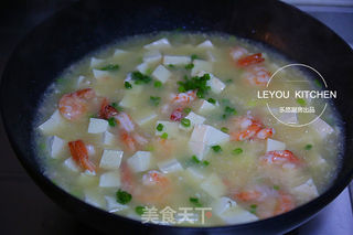 虾仁烩豆腐的做法步骤:10