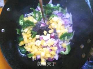 菠萝咕噜肉的做法步骤:6