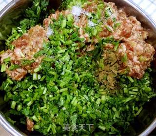 茼蒿鲜肉馄饨的做法步骤:5
