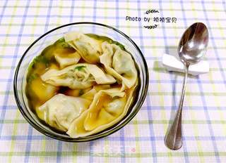 茼蒿鲜肉馄饨的做法步骤:15