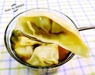 茼蒿鲜肉馄饨的做法步骤:16