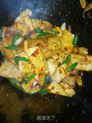豆干回锅肉的做法步骤:9