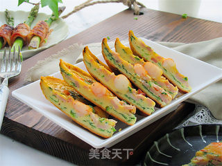 虾仁韭菜厚蛋饼的做法步骤:15