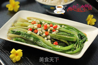 蚝油油麦菜的做法步骤:7